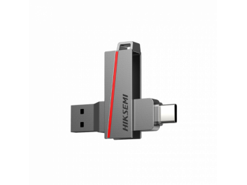USB Hiksemi Dual Slim 256GB - HS-USB-E307C-256G-U3 - Giao thức kép Type A & Type C, Chuẩn USB 3.2 - Tốc độ cao.