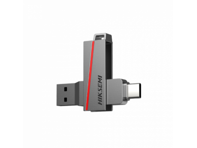 USB Hiksemi Dual Slim 256GB - HS-USB-E307C-256G-U3 - Giao thức kép Type A & Type C, Chuẩn USB 3.2 - Tốc độ cao.