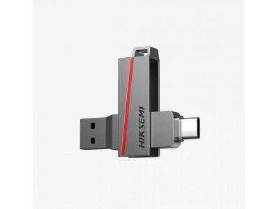 USB Hiksemi Dual Slim 64GB/128GB/256GB - Giao thức kép Type A & Type C, Chuẩn USB 3.2 - Tốc độ cao.